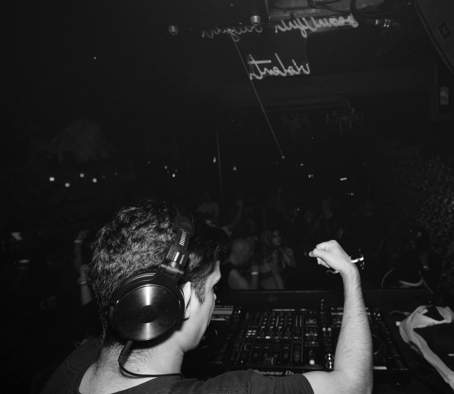 ARC FLASH DJing to a packed dance floor